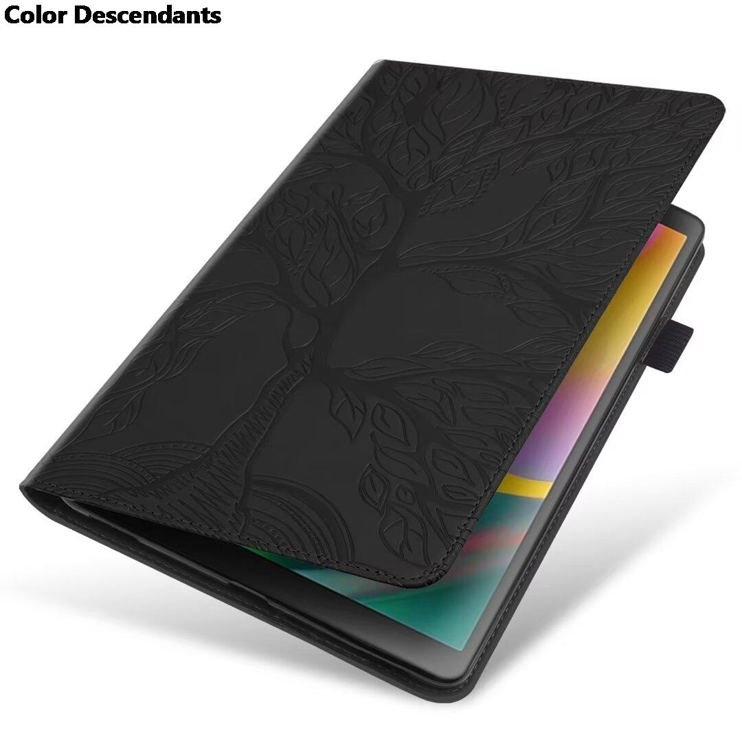 

Для Lenovo Tab P11 2-го покоління TB350FU 2022 Чохол 3D тисненням Дерево З підставкою-книжкою М яка TPU задня панель для Xiaoxin Pad Plus 2023 TB350XU Чохол P11 2022 (11.5 inch) чорний