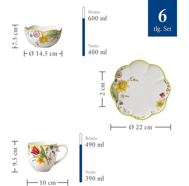 Сервиз для завтрака Villeroy & Boch Spring Awakening, 6 предметов (1486387281)