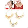 Belly Dance Headband Outfit Jewelry Tribal Headdress with Tassel for Women Bride Ornaments