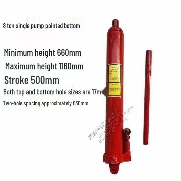 8T12T Hydraulic Long Bottle Jack with Extended Jib Crane