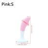 Silicone Jeweled Butt Plug - Pink Crystal Diamond Anal Plug, Soft Flexible Sex Toy for Women Men, Beginner Anal Training