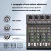 256DSP 4/6 Channel 16 Digital Reverberation Mixer Outdoor USB Sound Card Home KTV Bluetooth Audio System Professional Mixer
