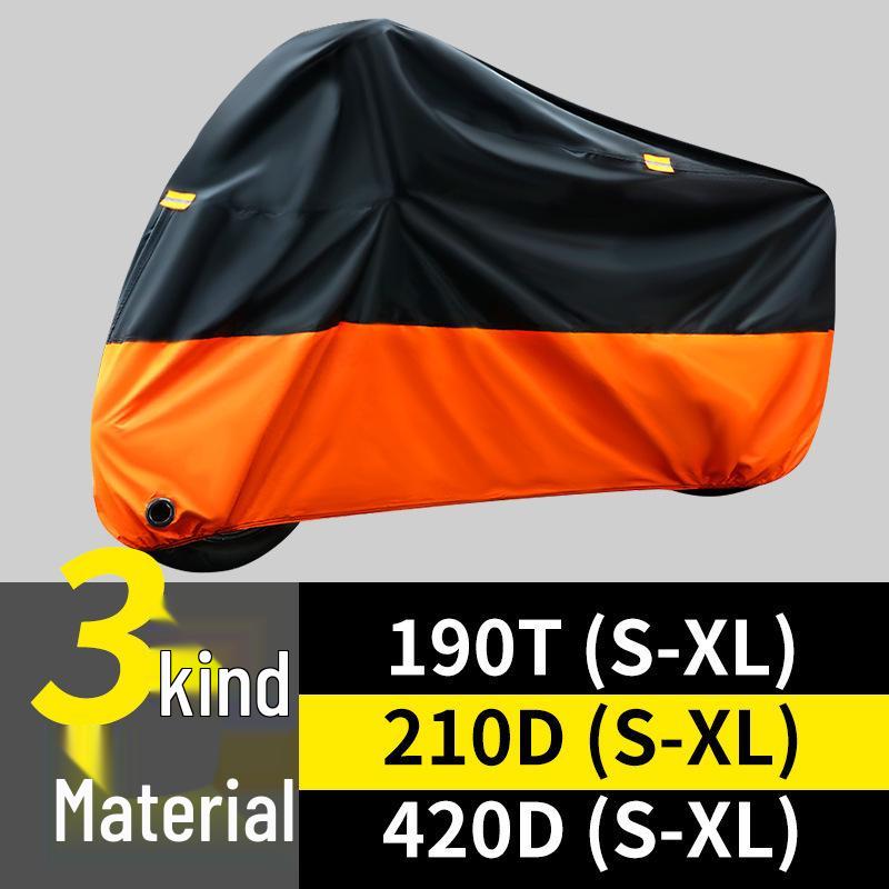 Universal Motorcycle Sunshade and Waterproof Dustproof Cover Set