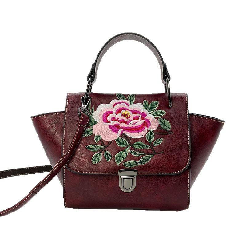 Handbag Women's Chinese Style Embroidery Women's Bag Ethnic Style Single Shoulder Crossbody Bag