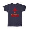 Gift T-Shirt : China Nanjing Lukou Airport NKG Travel Airline Pilot