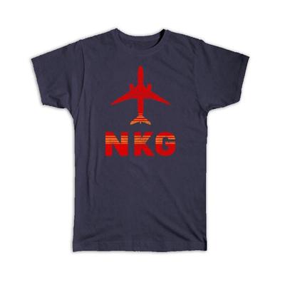 Gift T-Shirt : China Nanjing Lukou Airport NKG Travel Airline Pilot