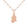 Schenken Sie Ihrer Mutter eine Nelkenkette mit Diamanten, eine schlichte, japanische und koreanische Halskette mit kleinen Gänseblümchen.