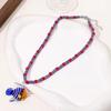 Ocean Beaded Necklace with Fish Pendant Adjustable Length Clavicle Chain for Women Fashionable Neckchain Accessory