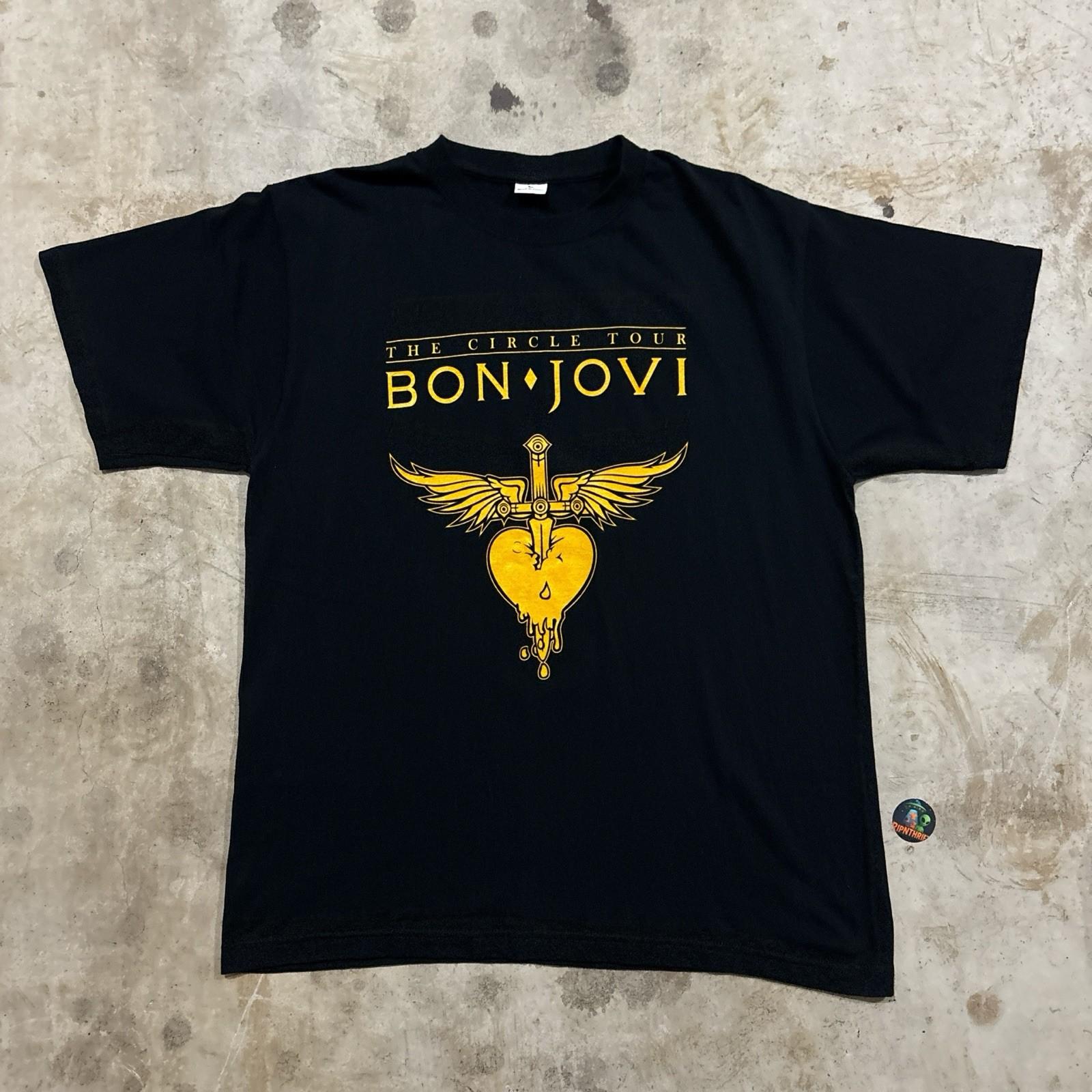 2010 Bon Jovi The Circle Tour футболка Размер L Унисекс футболка S