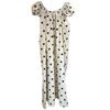Women's Polka Dot Puff Sleeve Summer Dress - French Retro Style