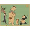 Shirokuma Cafe Retro Anime Poster - Japanese Kraft Paper Wall Art