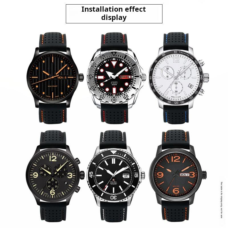 20mm 22mm Per Casio mdv-106 107 Mtp-1374 1375 EFR-516 EQB-500 EQB800 seiko cinturino in silicone Cinturino in gomma uomo Accessori
