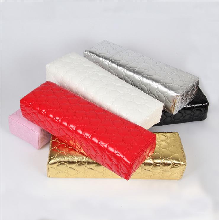 Nail Art PU Leather Hand Rest Pad - Waterproof, Fashionable, Durable, Available In 8 Colors