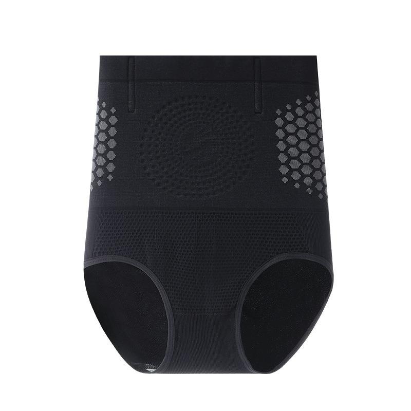 Women High Waist Honeycomb Tummy Control Seamless Slim Shaping Briefs S