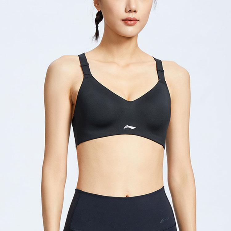 Li Ning Running Series High Support Elastic Sports Underwear Women Underwear Black AUBR082-1