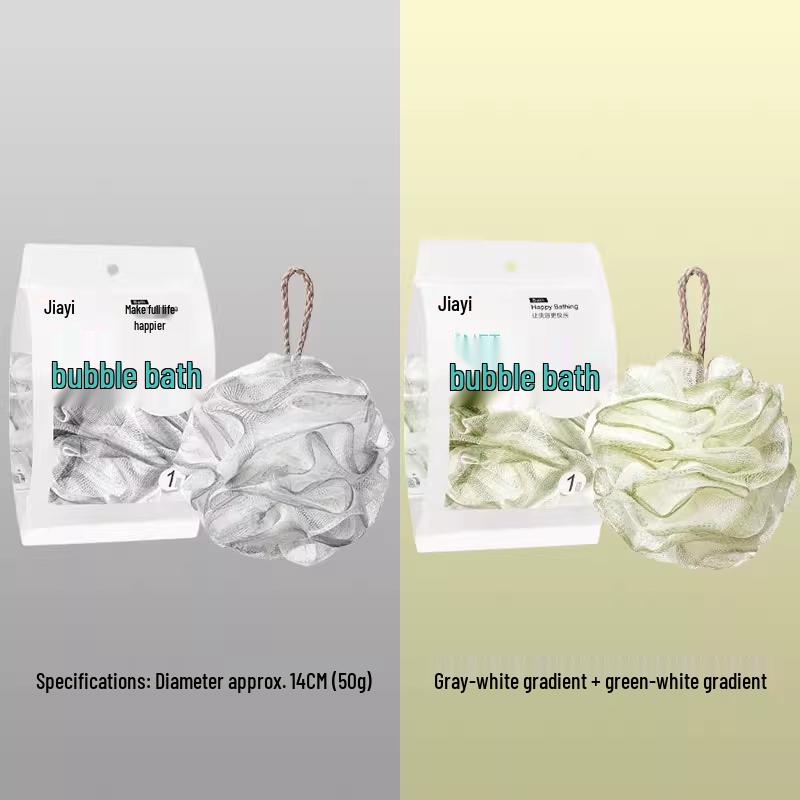 Super Soft Colorful XL Bath Flower Ball - Durable, Individually Packaged, Non-Fall Foam for Bath Use