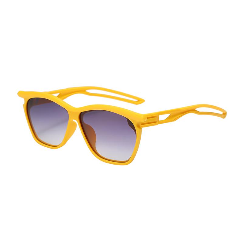 New Stylish Square Sunglasses for Men Women Hollow Out Design Travel Bicycle Outdoor UV Protection Fashion Shades