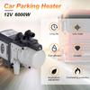 12V 5Kw Gasoline Universal Air Water Heater Water Plumbing Wireless Remote Control Lcd Monitor For Engine Preheating