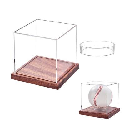 Boîte Taille Officielle Anti-Poussière Boîte de Rangement Souvenir Légère Boîte de Baseball pour Balle Autographiée
