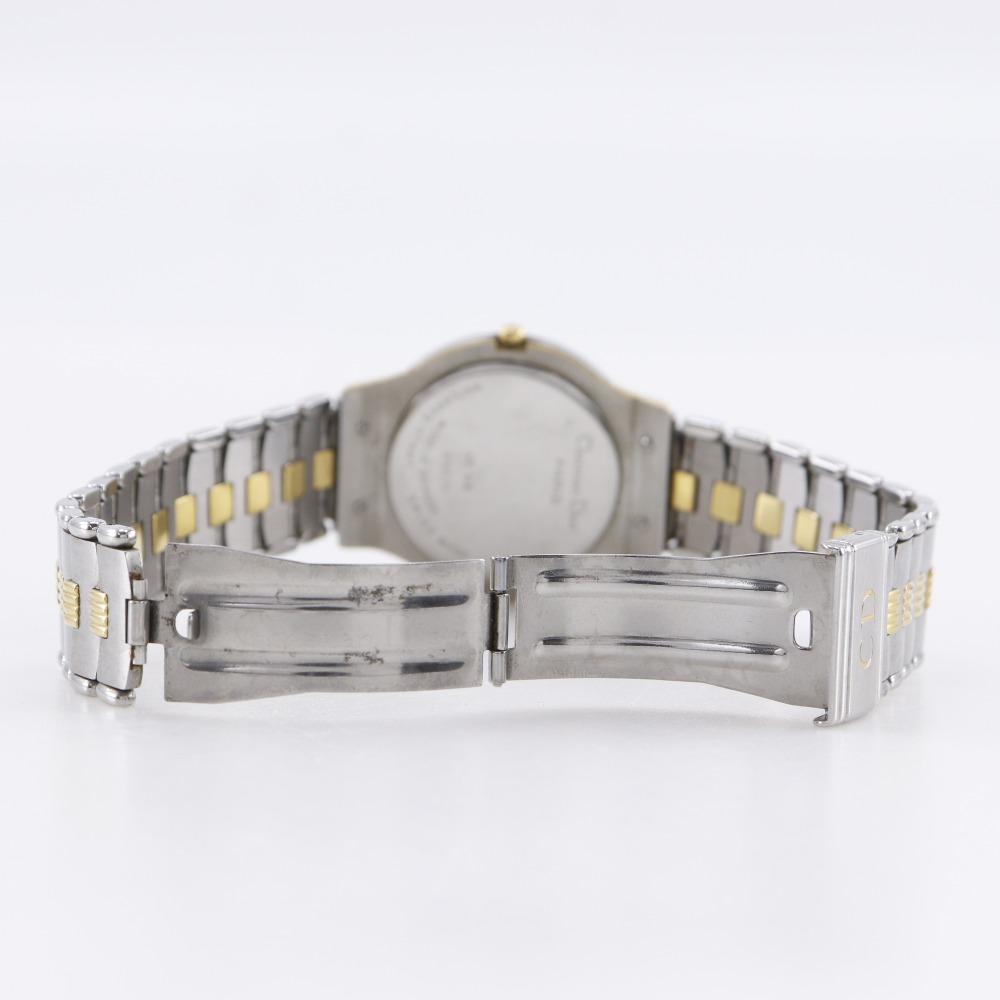 Dior Watches 45.146 WhiteDial Plated Gold/Stainless Steel Quartz Analog display mens Used