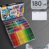 Krasner Oil-Based Water-Soluble Colored Pencils Set - 72/120/180 Colors for Student Art Drawing.