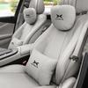 Suede Car Headrest Waist Seat Support Seat S Class Soft Car Neck Pillow For Xiaopeng Xpeng G9 X9 G6 P7 P7i P5 G3 Car Accessories