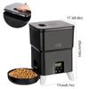 Automatic Pet Feeder, 2L Timed Pet Dry Food Dispenser for Cats & Dogs, Programmable Portion Control, Dual Power Supply.