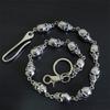 Catena Pesante Robusta per Portafoglio da Biker Catena con Teschio Punk Portachiavi Metallico Catena con Moschettone