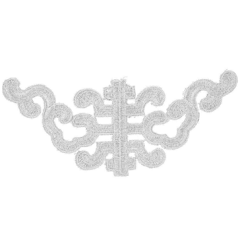 4pcs Gold & Sliver Trimming DIY Applique Patches Iron On Fabric Stickers  DIY Craft Decoration