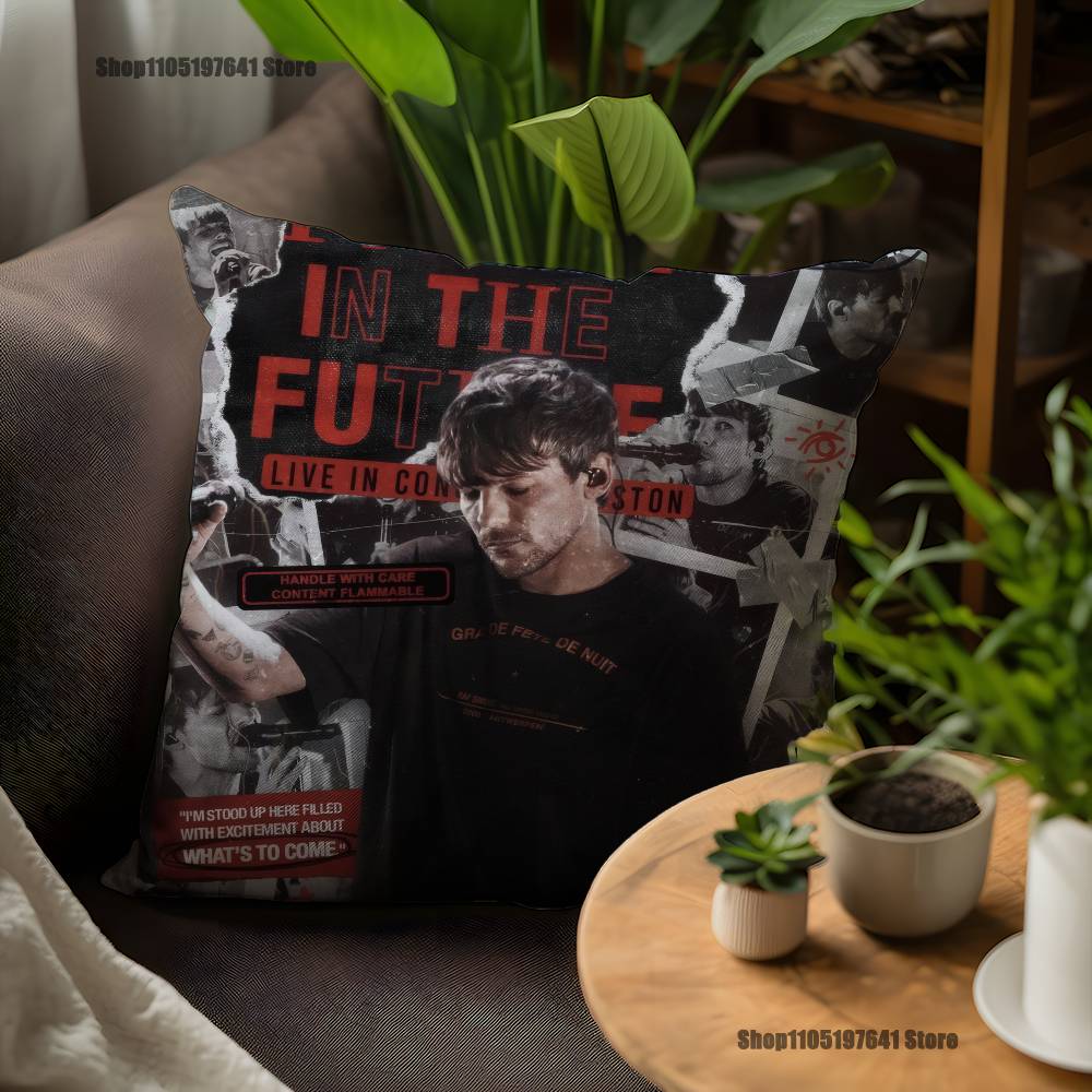 Louis T-TomlinsonS Singer Pillow Case For Sofa Decor Car Office Room Printing Cushion Cover Decorations and Protector