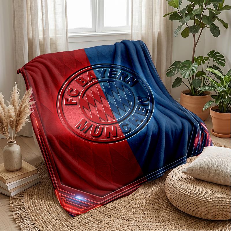 FC Bayern München Weiche Flanell Fleece Decke Leicht Gemütlich Warm Überwurfdecke Für Sofa Bett Heimdeko
