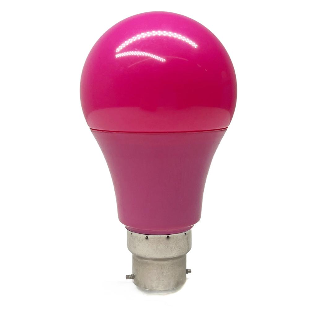 E27 B22 LED Globelampe A60 5W Dekorationslicht Rot Blau Gelb Grün Rosa Lila Orange Licht für Heimparty-Dekor 110V 220V
