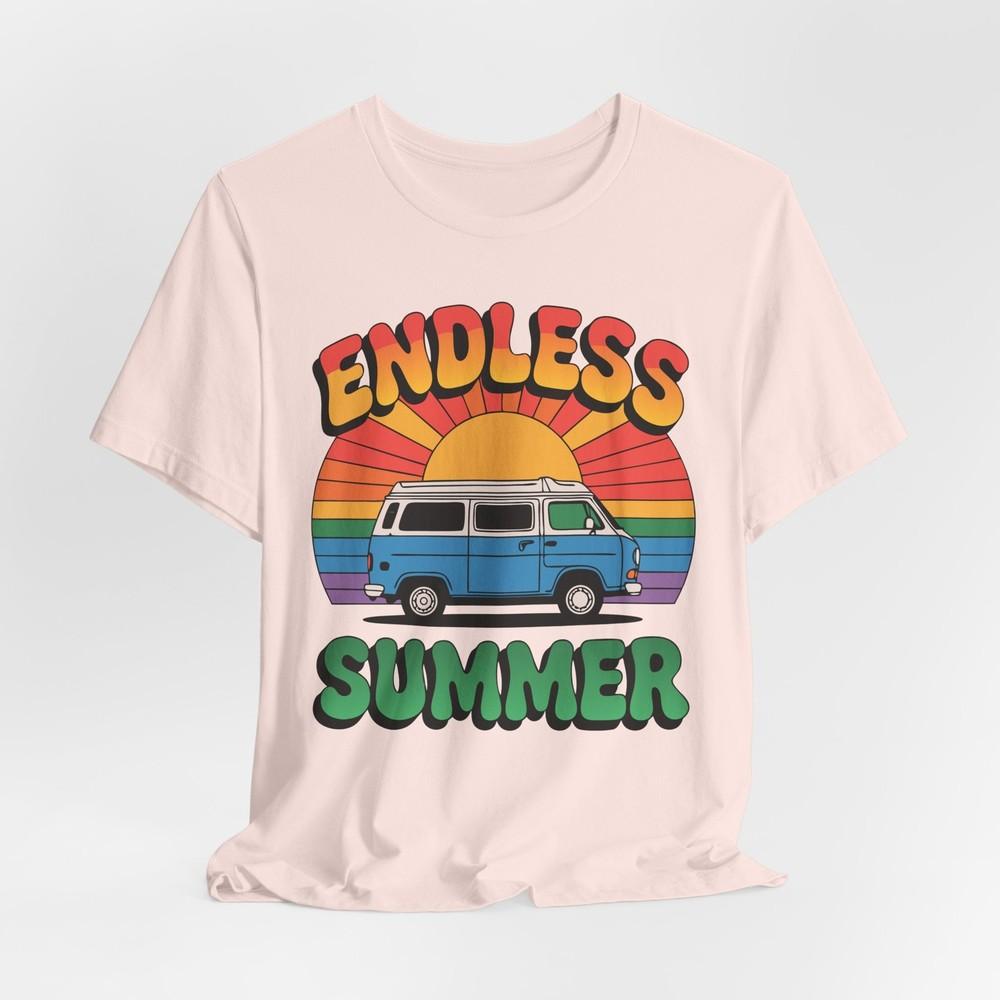 

Retro Endless Summer Unisex Tee – Perfect for Travelers, Dreamers Sun Lovers Tshirt 2XL