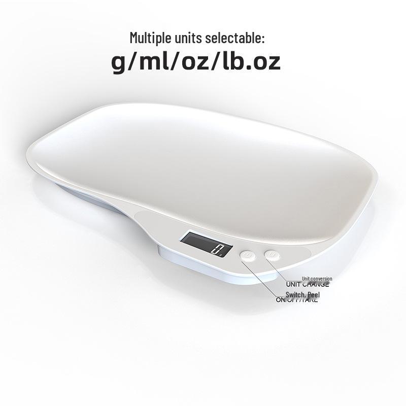 Präzise 15kg Haustierwaage für Katzen & Hunde - Niedliches Weißes Design