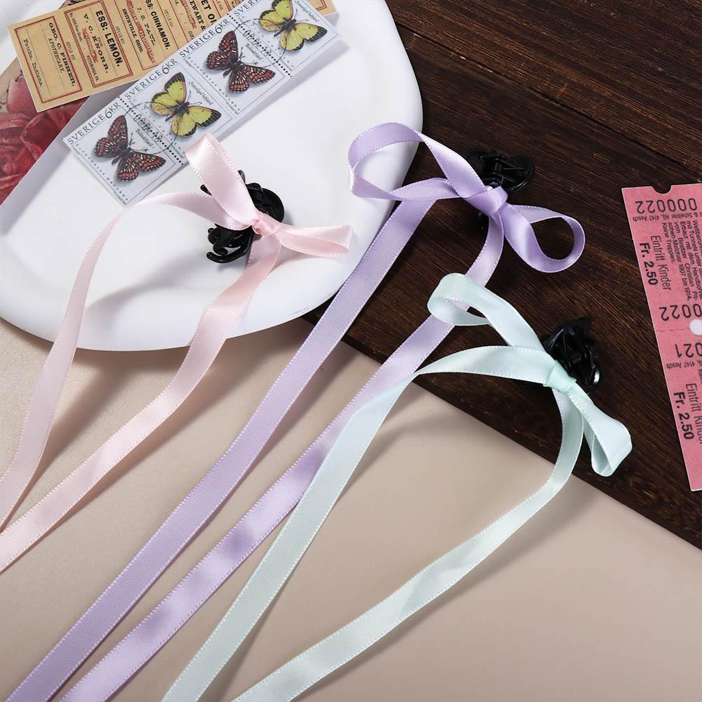Tool Bowknot Y2k Cloth Balletcore Bow Hairpin Korean Style Headwear Girl Hair Clip Small Hair Claw