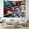 Halloween-horror Print Tapestry, Backdrop, Easy Setup, Ideal for Bedroom, Office & Living Room, with Aesthetic Wall Hanging Decor.