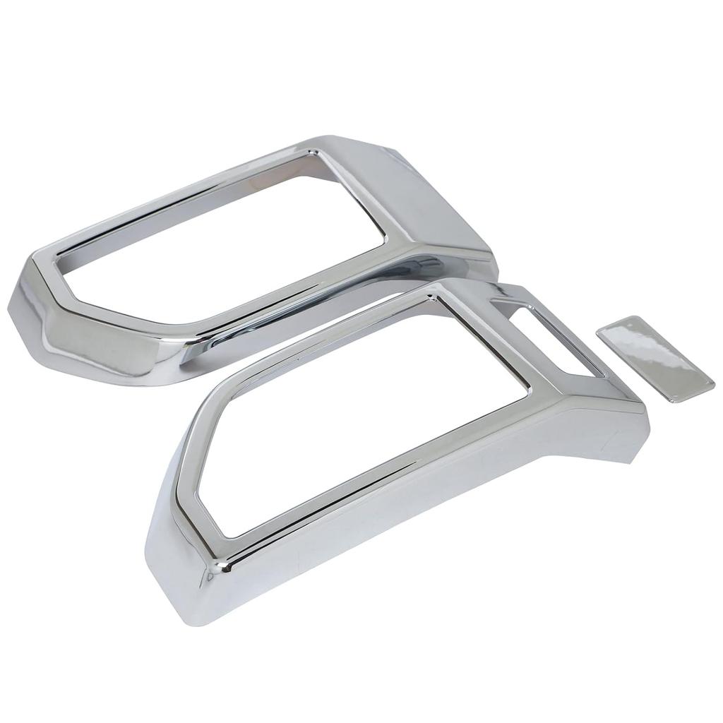 Voodonala for Ford F150 2015-2020 Chrome Dash Side Air Condictioning Outlet Vent Decorative Trim Compatible with Ford F150 2015-2020