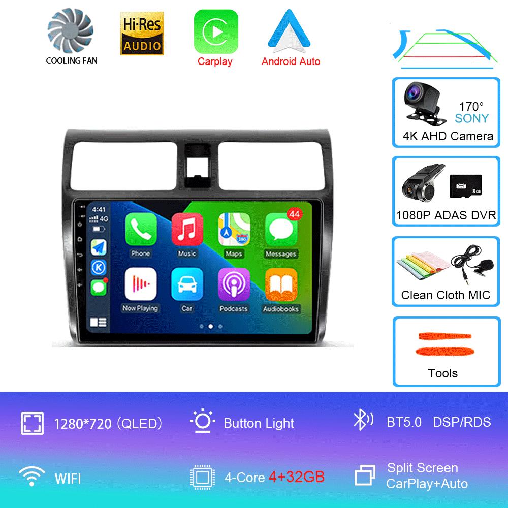 Android 14 For Suzuki Swift 3 2003 - 2010 Car Radio Multimedia Video Player Navigation Stereo GPS No 2din 2 Din Dvd