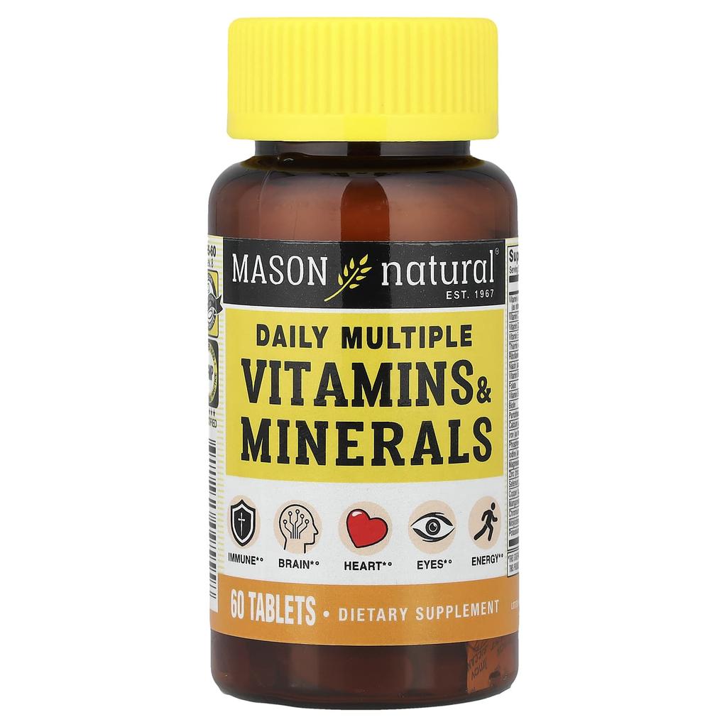 Mason Natural Daily Multivitamin & Mineral, 60 Tablets
