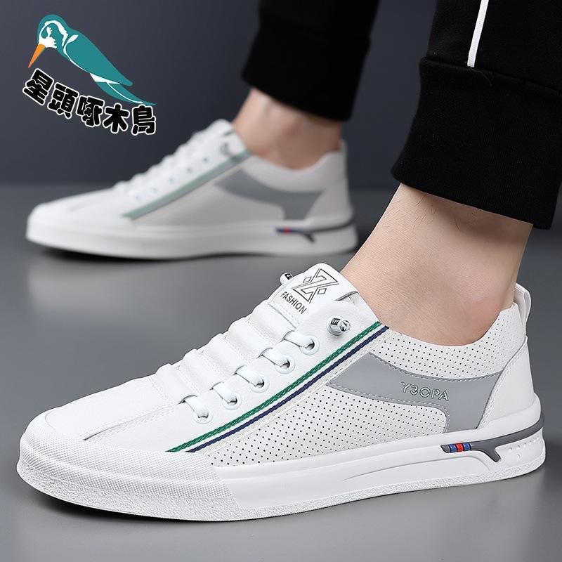 Men's shoes summer new breathable mesh versatile sports and leisure flat shoes one pedal shoes