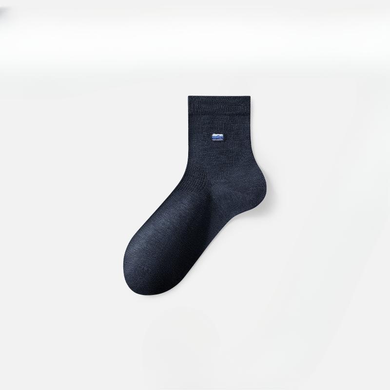 Male Spring and Summer Thin Anti Bacterial Anti Odor Breathable Business Leisure Tube Socks