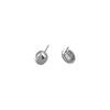 Glossy Adzuki Bean Stud Earrings Temperament Round Earrings Geometric Simple Design Earrings