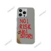 Cool personality text NORISK slogan mobile phone case iPhone16 makeup mirror case Apple 17 foreign trade hot sale