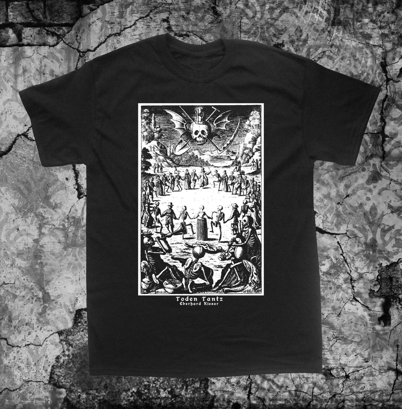 Memento Mori Shirt - Danse Macabre Dance of Death Occult skull skeleton Remember L