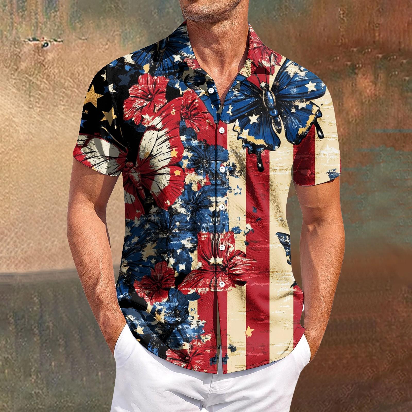 

Мужская повседневная рубашка с короткими рукавами, приталенная, модная, с принтом в клетку XL красный