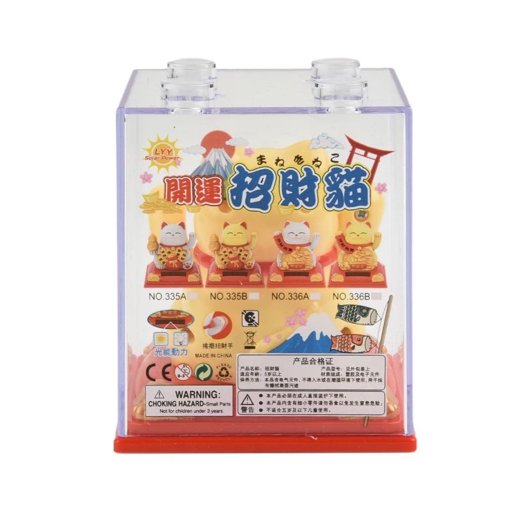 Glückliche Katze Maskottchen Statue Niedliche Winkende Katze Für Haus Auto Bonsai Rezeption Dekoration Handwerk Feng Shui Ornament Figuren