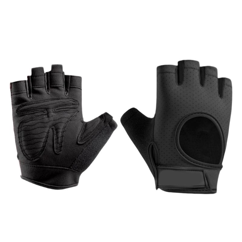 

Breathable Polyester Sports Gloves For Comfort During Intense Workouts Preventing Sweat Slippage In Various Activities L чорний