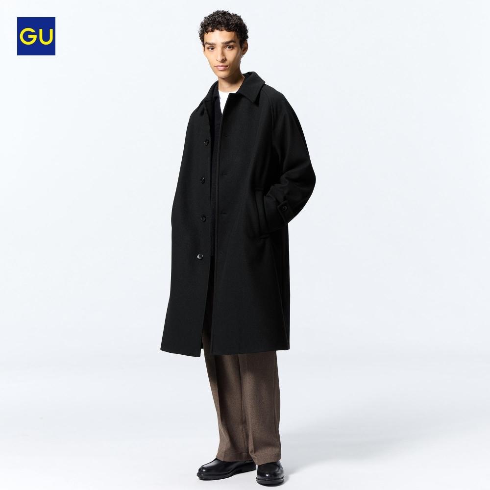 

Пальто Uniqlo Gu Cozy Melton Balmacan 34 BROWN/MEN S
