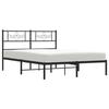VidaXL Metal Bed Frame with Black Headboard 120x200 Cm 355265