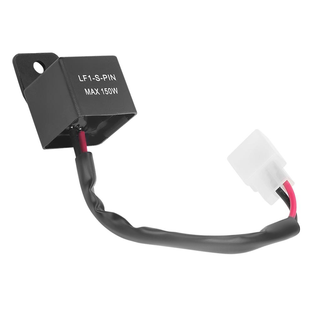 12V 150W 2Pin LED Flasher Blinker Relay with Cable for Motorcycle Turn Signal Indicator